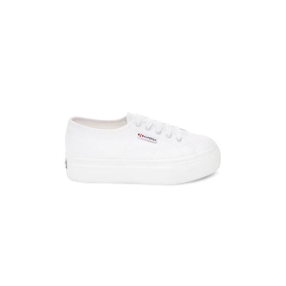 NEW SUPERGA women's 2790 acotw platform shoes in white - Picture 1 of 3